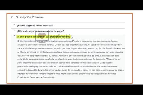 ayuda@amor40|Cancelar suscripción premium en www.amor40.es